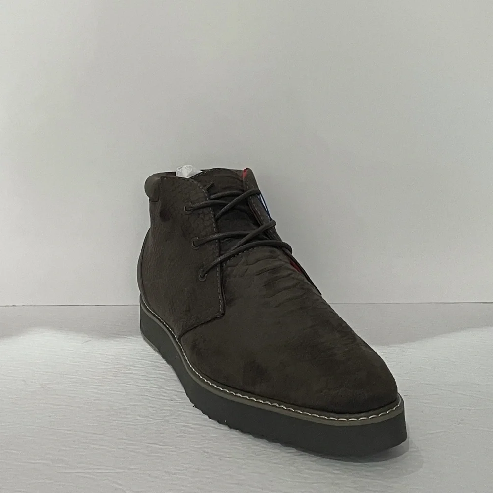 Tayno shoes casual sneakers charcoal Oxford premium fiber thick sole